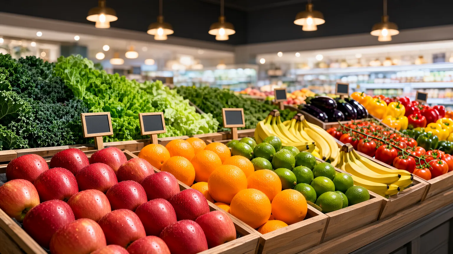 Fresh produce display
